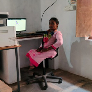 Tejamma from Teddupadu village
